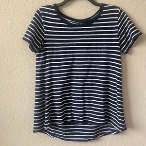 GAP Navy & white Striped Tee